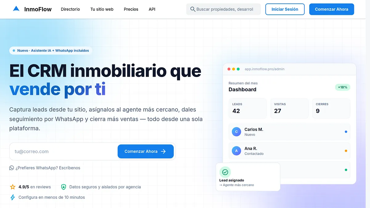 Sitio de InmoFlow Pro